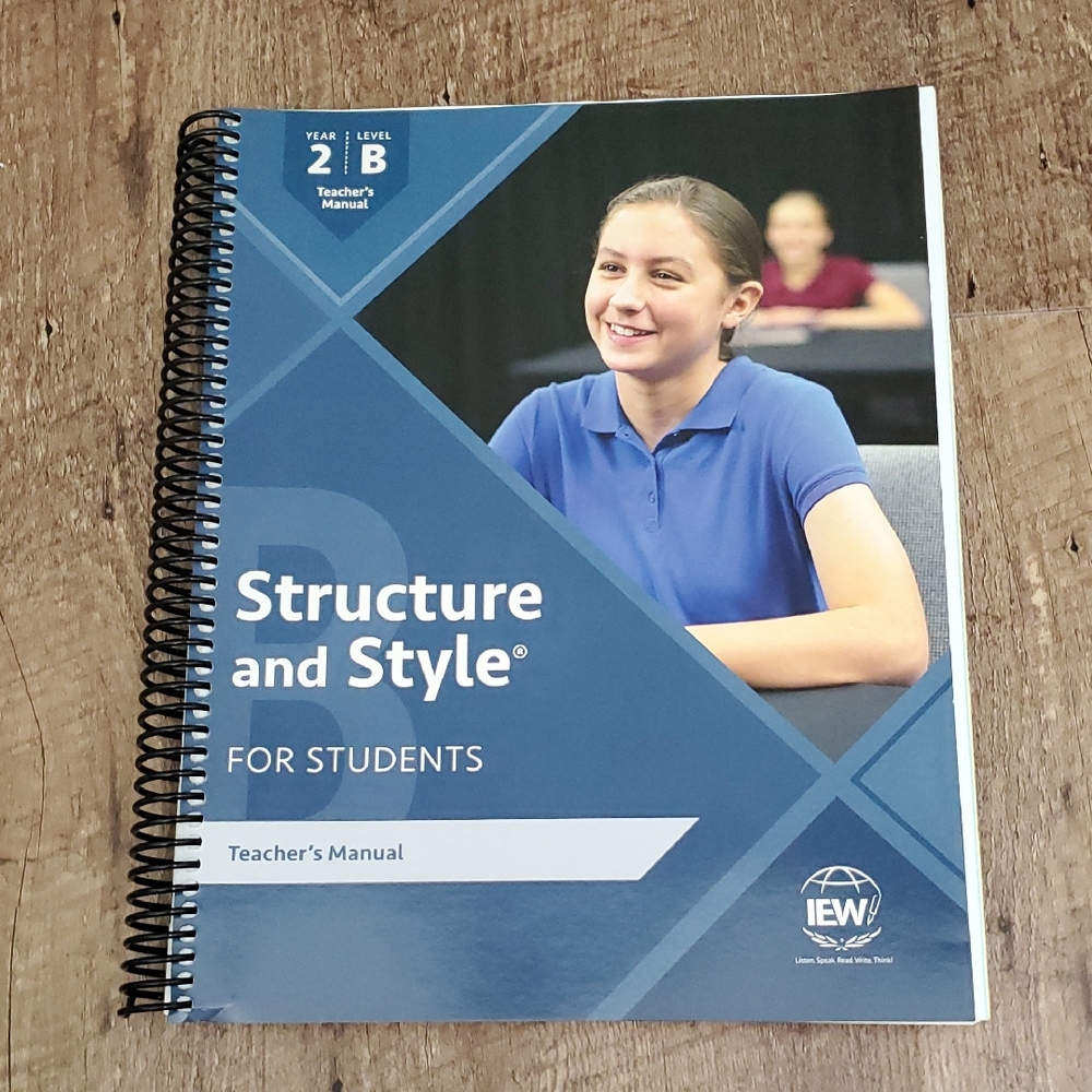 5/$15 IEW Structure and Style Teacher's Manual
